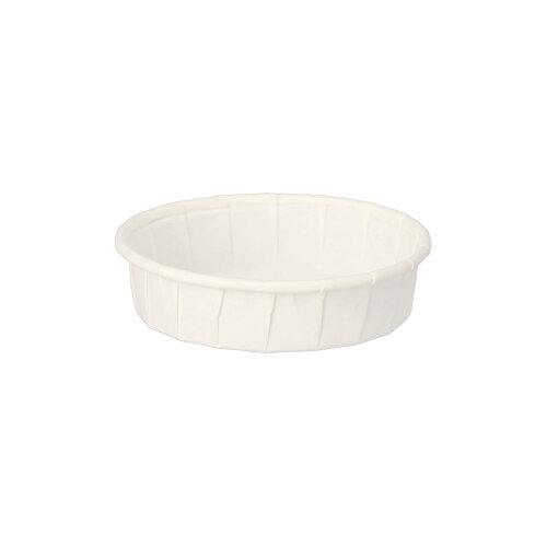 [37081] 20 x 250 Dressingbecher, Papier "pure" 25 ml Ø 6 cm · 1,5 cm weiss