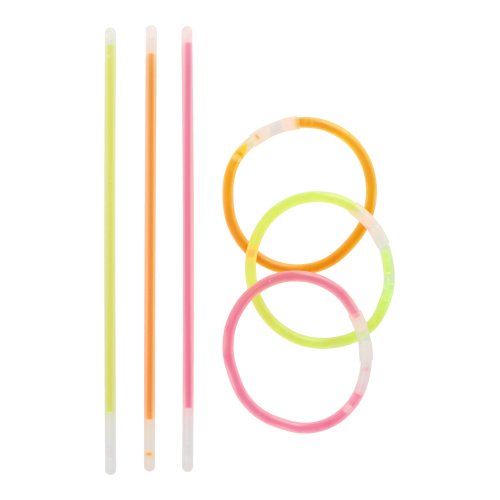 4 x 100 Knicklichter Ø 0,5 cm · 20 cm farbig sortiert