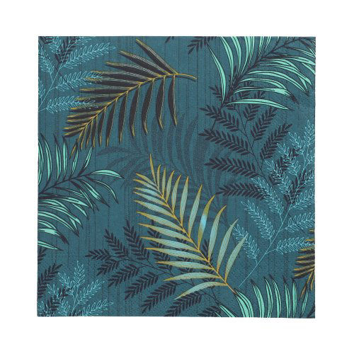 10 x 20 Servietten, 3-lagig 1/4-Falz 33 cm x 33 cm "Jungle Leaves"