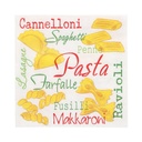 10 x 20 Servietten, 3-lagig 1/4-Falz 33 cm x 33 cm "Pasta"