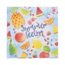 10 x 20 Servietten, 3-lagig 1/4-Falz 33 cm x 33 cm "Summerfeelings"