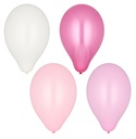 5 x 16 Luftballons Ø 25 cm farbig sortiert "Pink-Mix"