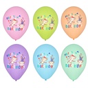 12 x 6 Luftballons Ø 29 cm farbig sortiert "Monkey Birthday"