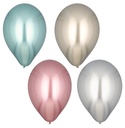 10 x 4 Luftballons Ø 33 cm farbig sortiert "Shiny" large