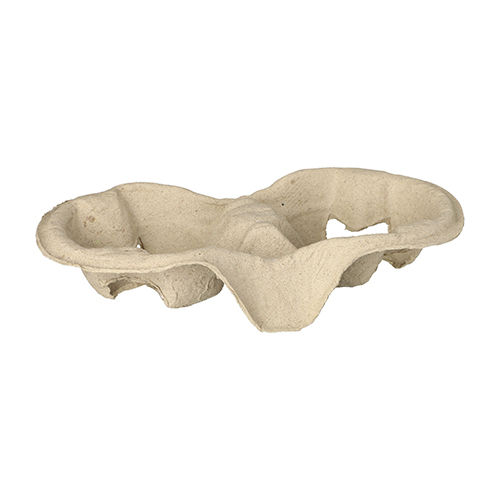 [37127] 220 Tragetabletts, Pappe "To Go" 4,6 cm x 22,3 cm x 11,6 cm natur für 2 Becher