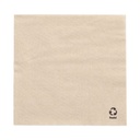 10 x 500 Servietten, 1-lagig 1/4-Falz 33 cm x 33 cm natur aus recyceltem Papier