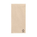 10 x 500 Servietten, 1-lagig 1/8-Falz 33 cm x 33 cm natur aus recyceltem Papier