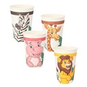 14 x 10 Trinkbecher, Pappe 0,2 l Ø 7 cm · 9,7 cm "Jungle"