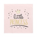 10 x 20 Servietten, 3-lagig 1/4-Falz 33 cm x 33 cm "Little Princess"
