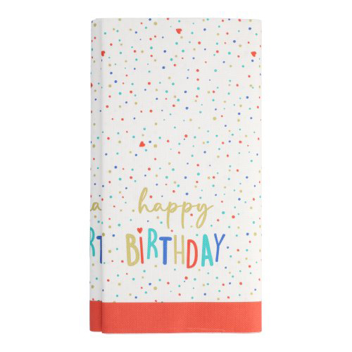 15 x Tischdecke, Papier 120 cm x 180 cm "Happy Birthday"