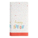 15 x Tischdecke, Papier 120 cm x 180 cm "Happy Birthday"