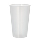 12 x 10 Mehrweg-Trinkbecher PP 0,4 l Ø 8,6 cm · 12,9 cm transluzent extra stabil