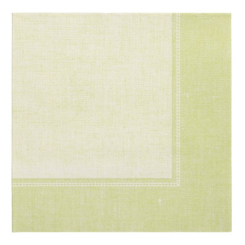 [37199] 8 x 20 Servietten "ROYAL Collection" 1/4-Falz 40 cm x 40 cm hellgrün "Linum"