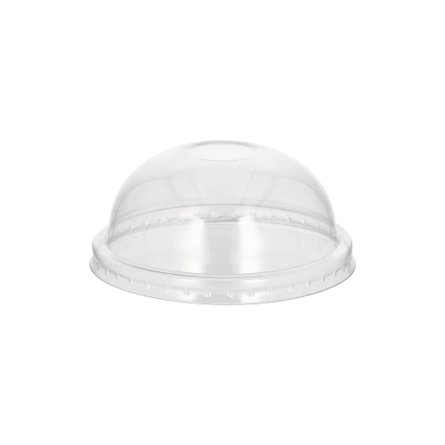 20 x 25 Dom-Deckel für Suppenbecher PET rund Ø 9,8 cm · 4 cm transparent