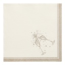 8 x 20 Servietten "ROYAL Collection" 1/4-Falz 40 cm x 40 cm gold "Festivities"
