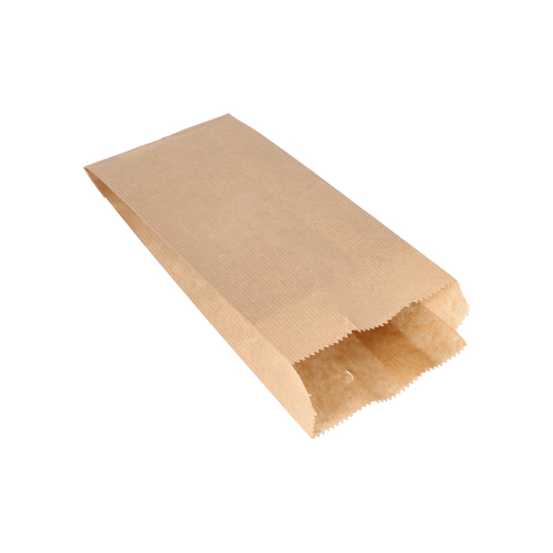 1000 Papierfaltenbeutel gefädelt Kraftpapier 24 cm x 10 cm x 5 cm braun Füllinhalt 0,75 kg