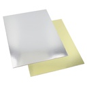 2 x 25 Tortenplatten eckig 0,3 cm x 30 cm x 40 cm gold/silber