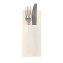 6 x 50 Servietten "ROYAL Collection" 40 cm x 30 cm champagner mit Besteckfalz