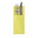 6 x 50 Servietten "ROYAL Collection" 40 cm x 30 cm limonengrün mit Besteckfalz