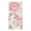 5 x 50 Servietten "ROYAL Collection" 1/8-Falz 40 cm x 40 cm bordeaux "Flowers"