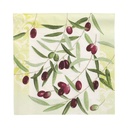 10 x 20 Servietten, 3-lagig 1/4-Falz 33 cm x 33 cm "Olive Twig"