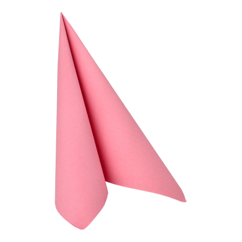 [81449] 5 x 50 Servietten "ROYAL Collection" 1/4-Falz 40 cm x 40 cm rosa