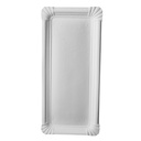 4 x 250 Teller, Pappe "pure" eckig 11 cm x 24 cm weiss