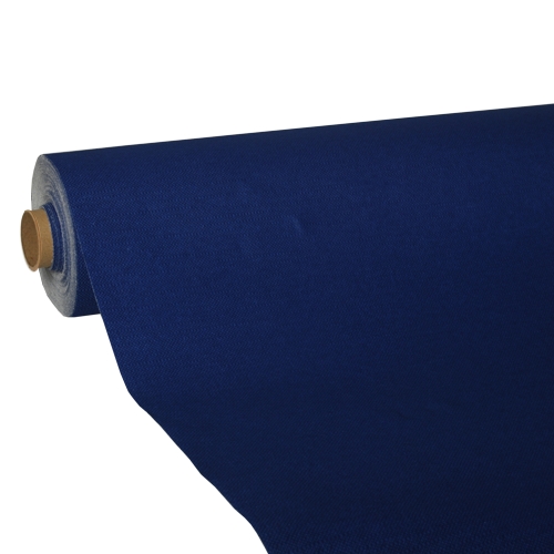 [81907] 4 x Tischdecke, Tissue "ROYAL Collection" 25 m x 1,18 m dunkelblau