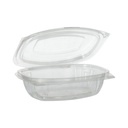 6 x 50 Feinkost- und Salatschalen mit Klappdeckeln, PLA "pure" 375 ml 4,8 cm x 16,1 cm x 13,2 cm