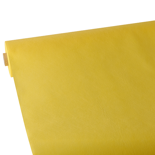 [82341] 4 x Tischdecke, stoffähnlich, Vlies "soft selection" 25 m x 1,18 m gelb