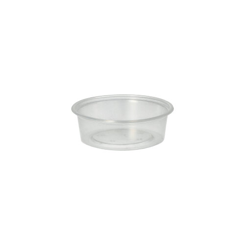[82537] 20 x 50 Dressingbecher, PP rund 50 ml Ø 7,1 cm · 2,4 cm transparent