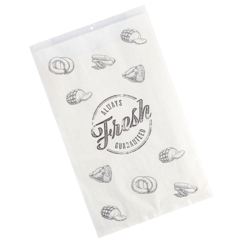 1000 Fleischerbeutel, Kraftpapier, gefädelt 32 cm x 20 cm x 7 cm