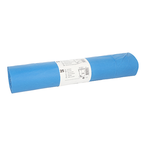 [82853] 10 x 25 Müllsäcke, LDPE 120 l 110 cm x 70 cm blau