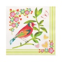 10 x 20 Servietten, 3-lagig 1/4-Falz 33 cm x 33 cm "Birdie"