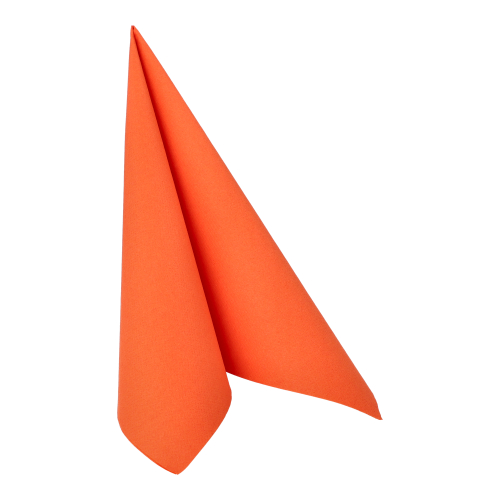 [84813] 5 x 50 Servietten "ROYAL Collection" 1/4-Falz 40 cm x 40 cm nektarine