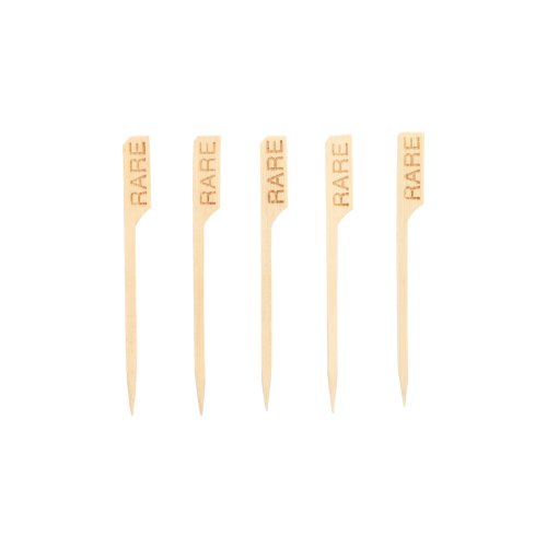 6 x 250 Steak-Marker "pure" 9 cm "RARE"