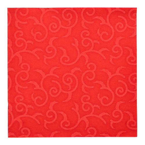 5 x 50 Servietten "ROYAL Collection" 1/4-Falz 40 cm x 40 cm rot "Casali"