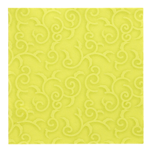 5 x 50 Servietten "ROYAL Collection" 1/4-Falz 40 cm x 40 cm limonengrün "Casali"