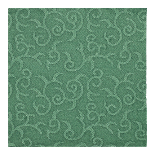 5 x 50 Servietten "ROYAL Collection" 1/4-Falz 40 cm x 40 cm dunkelgrün "Casali"