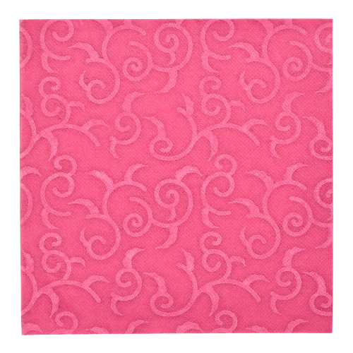 [84886] 5 x 50 Servietten "ROYAL Collection" 1/4-Falz 40 cm x 40 cm fuchsia "Casali"