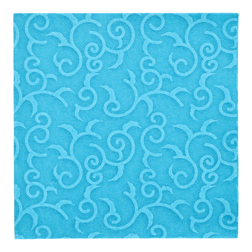 5 x 50 Servietten "ROYAL Collection" 1/4-Falz 40 cm x 40 cm türkis "Casali"