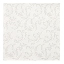 5 x 50 Servietten "ROYAL Collection" 1/4-Falz 40 cm x 40 cm weiss "Damascato"
