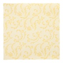 5 x 50 Servietten "ROYAL Collection" 1/4-Falz 40 cm x 40 cm gelb "Damascato"