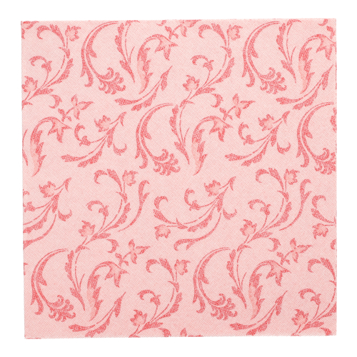 [84998] 5 x 50 Servietten "ROYAL Collection" 1/4-Falz 40 cm x 40 cm rot "Damascato"