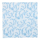 5 x 50 Servietten "ROYAL Collection" 1/4-Falz 40 cm x 40 cm türkis "Damascato"