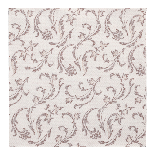 5 x 50 Servietten "ROYAL Collection" 1/4-Falz 40 cm x 40 cm braun "Damascato"
