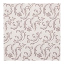 5 x 50 Servietten "ROYAL Collection" 1/4-Falz 40 cm x 40 cm braun "Damascato"