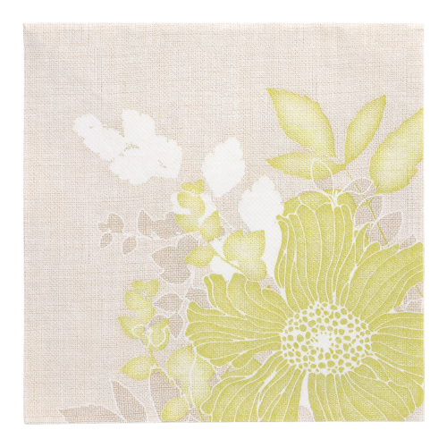 [85012] 5 x 50 Servietten "ROYAL Collection" 1/4-Falz 40 cm x 40 cm grün "Annabel"