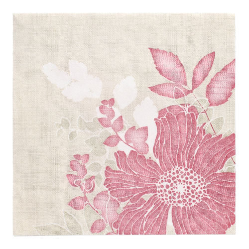 5 x 50 Servietten "ROYAL Collection" 1/4-Falz 40 cm x 40 cm fuchsia "Annabel"