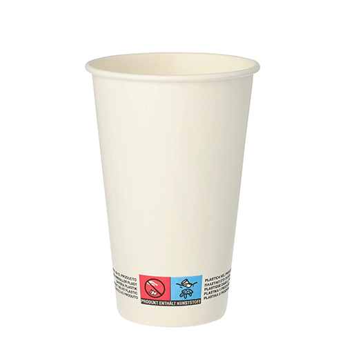 [85065] 20 x 50 Trinkbecher, Pappe "To Go" 0,3 l Ø 8 cm · 11,7 cm weiss